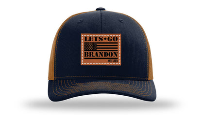 Let's Go Brandon #FJB Leather Patch Richardson 112 Hat