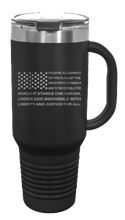 Load image into Gallery viewer, Pledge Flag 40oz Handle Mug Laser Engraved
