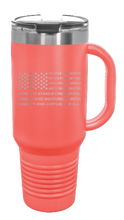 Load image into Gallery viewer, Pledge Flag 40oz Handle Mug Laser Engraved
