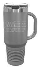 Load image into Gallery viewer, Pledge Flag 40oz Handle Mug Laser Engraved
