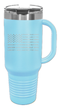 Load image into Gallery viewer, Pledge Flag 40oz Handle Mug Laser Engraved
