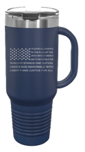 Load image into Gallery viewer, Pledge Flag 40oz Handle Mug Laser Engraved
