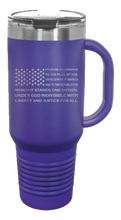 Load image into Gallery viewer, Pledge Flag 40oz Handle Mug Laser Engraved
