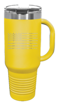 Load image into Gallery viewer, Pledge Flag 40oz Handle Mug Laser Engraved
