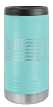 Load image into Gallery viewer, Pledge Flag Laser Engraved Slim Can Insulated Koosie
