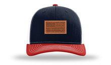 Load image into Gallery viewer, Pledge Of Allegiance Flag Leather Patch Richardson 112 Hat
