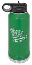 Load image into Gallery viewer, Shaka American Flag Laser Engraved Water Bottle (Etched)
