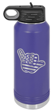 Load image into Gallery viewer, Shaka American Flag Laser Engraved Water Bottle (Etched)
