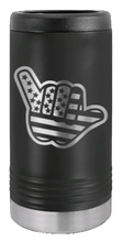Load image into Gallery viewer, Shaka American Flag Laser Engraved Slim Can Insulated Koosie

