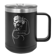 Load image into Gallery viewer, Freedom Girl Laser Engraved Mug (Etched)
