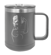 Load image into Gallery viewer, Freedom Girl Laser Engraved Mug (Etched)
