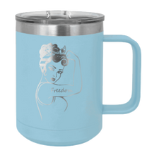 Load image into Gallery viewer, Freedom Girl Laser Engraved Mug (Etched)
