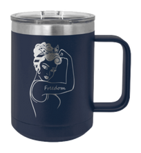 Load image into Gallery viewer, Freedom Girl Laser Engraved Mug (Etched)
