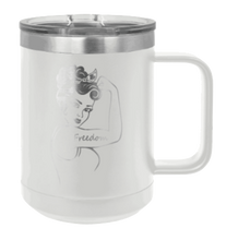 Load image into Gallery viewer, Freedom Girl Laser Engraved Mug (Etched)
