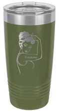 Load image into Gallery viewer, Freedom Girl Laser Engraved Tumbler
