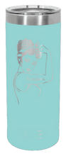 Load image into Gallery viewer, Freedom Girl Laser Engraved Skinny Tumbler (Etched)
