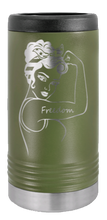 Load image into Gallery viewer, Freedom Girl Laser Engraved Slim Can Insulated Koosie
