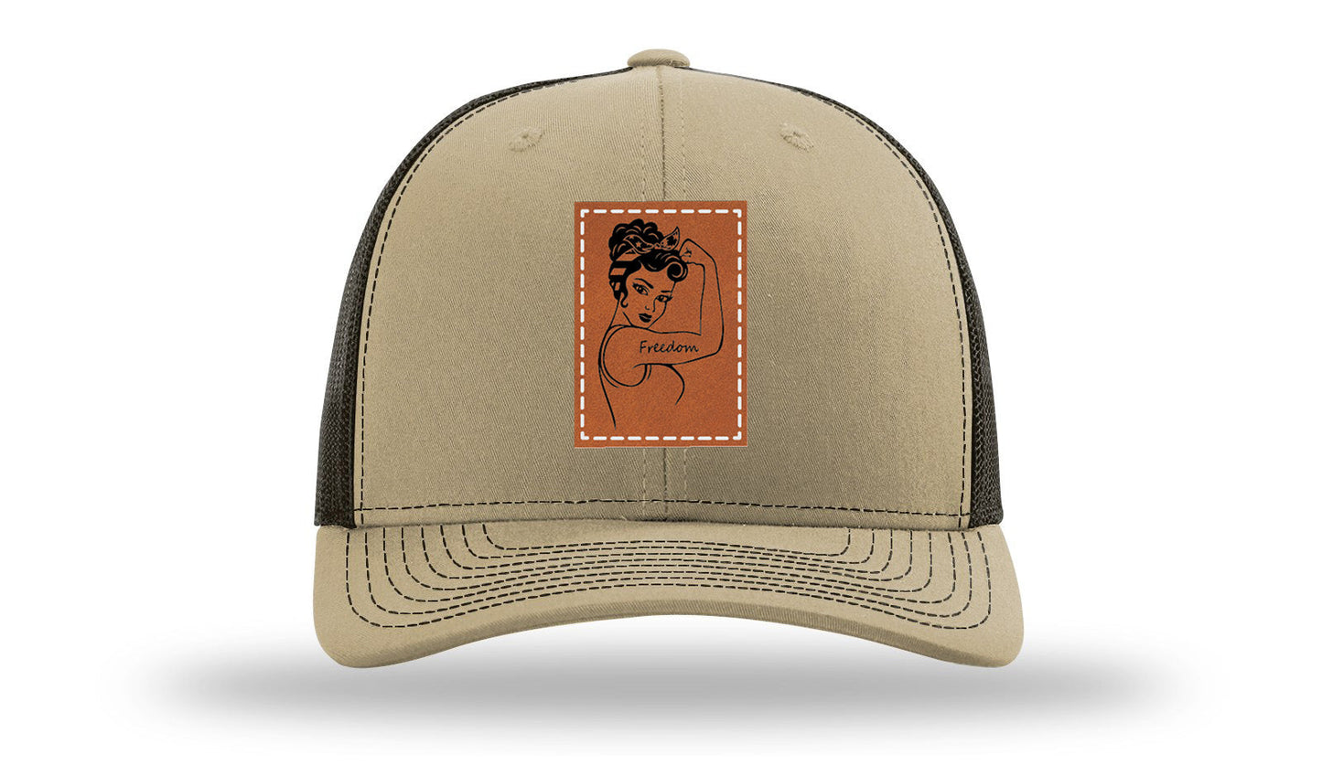 Freedom Girl Leather Patch Richardson 112 Hat