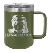 Load image into Gallery viewer, Trump Let&#39;s Go Brandon Laser Engraved Mug (Etched)

