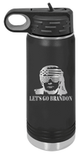 Load image into Gallery viewer, Trump Let&#39;s Go Brandon Laser Engraved Water Bottle (Etched)
