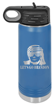 Load image into Gallery viewer, Trump Let&#39;s Go Brandon Laser Engraved Water Bottle (Etched)
