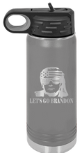 Load image into Gallery viewer, Trump Let&#39;s Go Brandon Laser Engraved Water Bottle (Etched)
