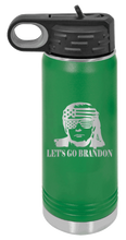 Load image into Gallery viewer, Trump Let&#39;s Go Brandon Laser Engraved Water Bottle (Etched)
