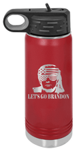 Load image into Gallery viewer, Trump Let&#39;s Go Brandon Laser Engraved Water Bottle (Etched)
