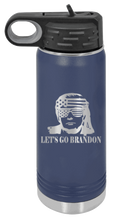 Load image into Gallery viewer, Trump Let&#39;s Go Brandon Laser Engraved Water Bottle (Etched)
