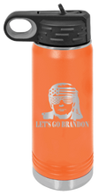 Load image into Gallery viewer, Trump Let&#39;s Go Brandon Laser Engraved Water Bottle (Etched)
