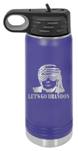 Load image into Gallery viewer, Trump Let&#39;s Go Brandon Laser Engraved Water Bottle (Etched)
