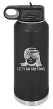 Load image into Gallery viewer, Trump Let&#39;s Go Brandon Laser Engraved Water Bottle (Etched)
