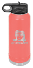 Load image into Gallery viewer, Trump Let&#39;s Go Brandon Laser Engraved Water Bottle (Etched)
