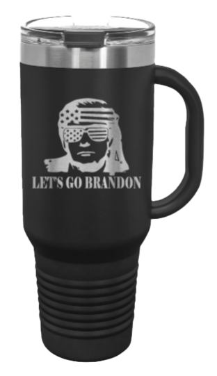 Trump Let's Go Brandon 40oz Handle Mug Laser Engraved