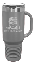 Load image into Gallery viewer, Trump Let&#39;s Go Brandon 40oz Handle Mug Laser Engraved
