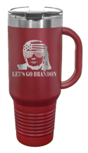 Load image into Gallery viewer, Trump Let&#39;s Go Brandon 40oz Handle Mug Laser Engraved
