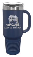 Load image into Gallery viewer, Trump Let&#39;s Go Brandon 40oz Handle Mug Laser Engraved
