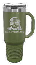 Load image into Gallery viewer, Trump Let&#39;s Go Brandon 40oz Handle Mug Laser Engraved
