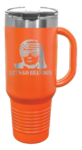 Load image into Gallery viewer, Trump Let&#39;s Go Brandon 40oz Handle Mug Laser Engraved
