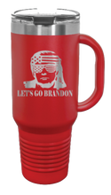 Load image into Gallery viewer, Trump Let&#39;s Go Brandon 40oz Handle Mug Laser Engraved
