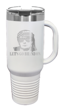 Load image into Gallery viewer, Trump Let&#39;s Go Brandon 40oz Handle Mug Laser Engraved
