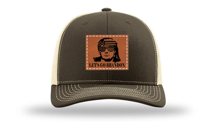 Trump - Let's Go Brandon Leather Patch Richardson 112 Hat