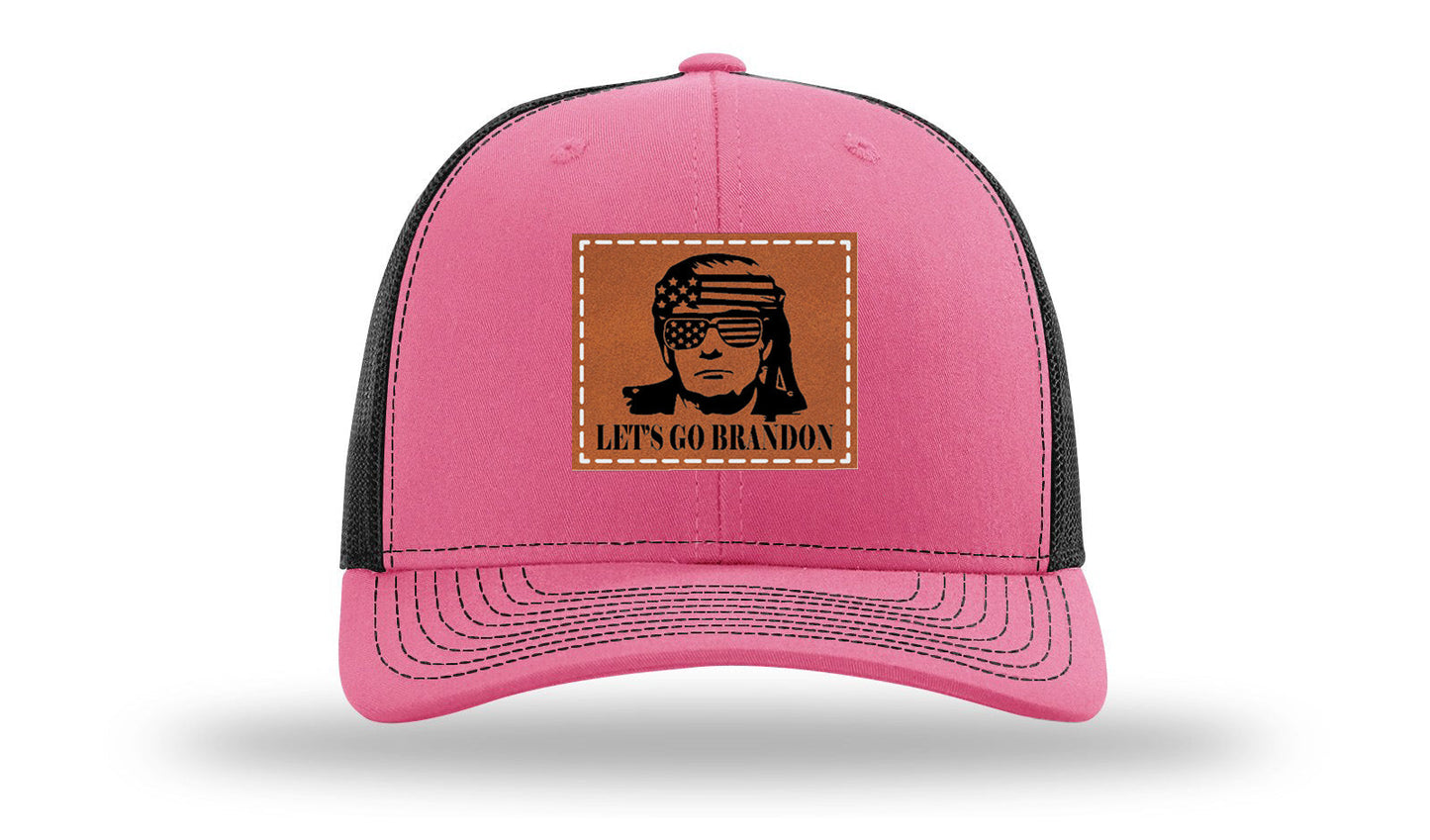 Trump - Let's Go Brandon Leather Patch Richardson 112 Hat