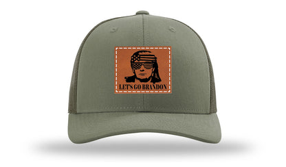 Trump - Let's Go Brandon Leather Patch Richardson 112 Hat