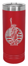 Load image into Gallery viewer, Liberty Laser Engraved Skinny Tumbler (Etched)
