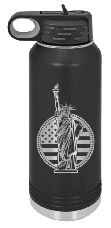 Liberty Laser Engraved Water Bottle (Etched)