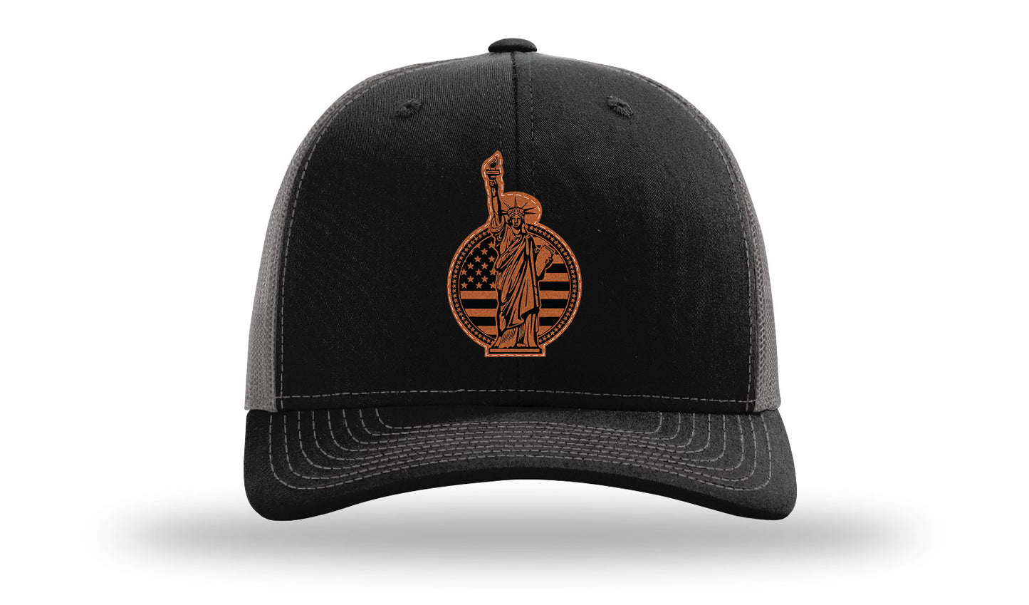 Liberty Leather Patch Richardson 112 Hat-Black / Charcoal