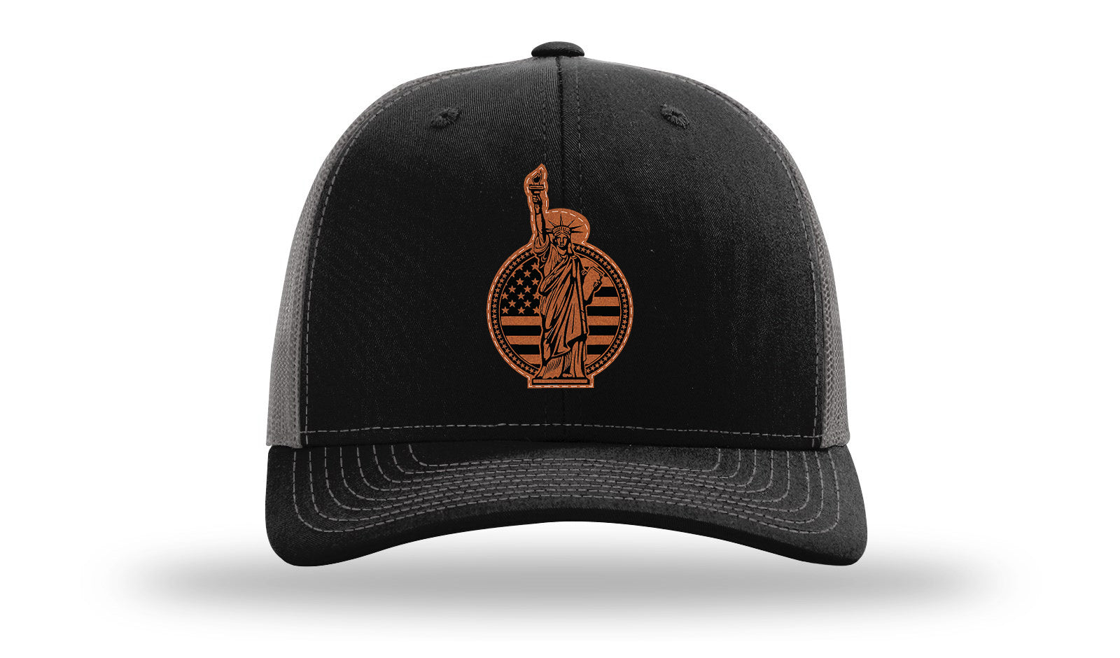 Liberty Leather Patch Richardson 112 Hat-Black / Charcoal