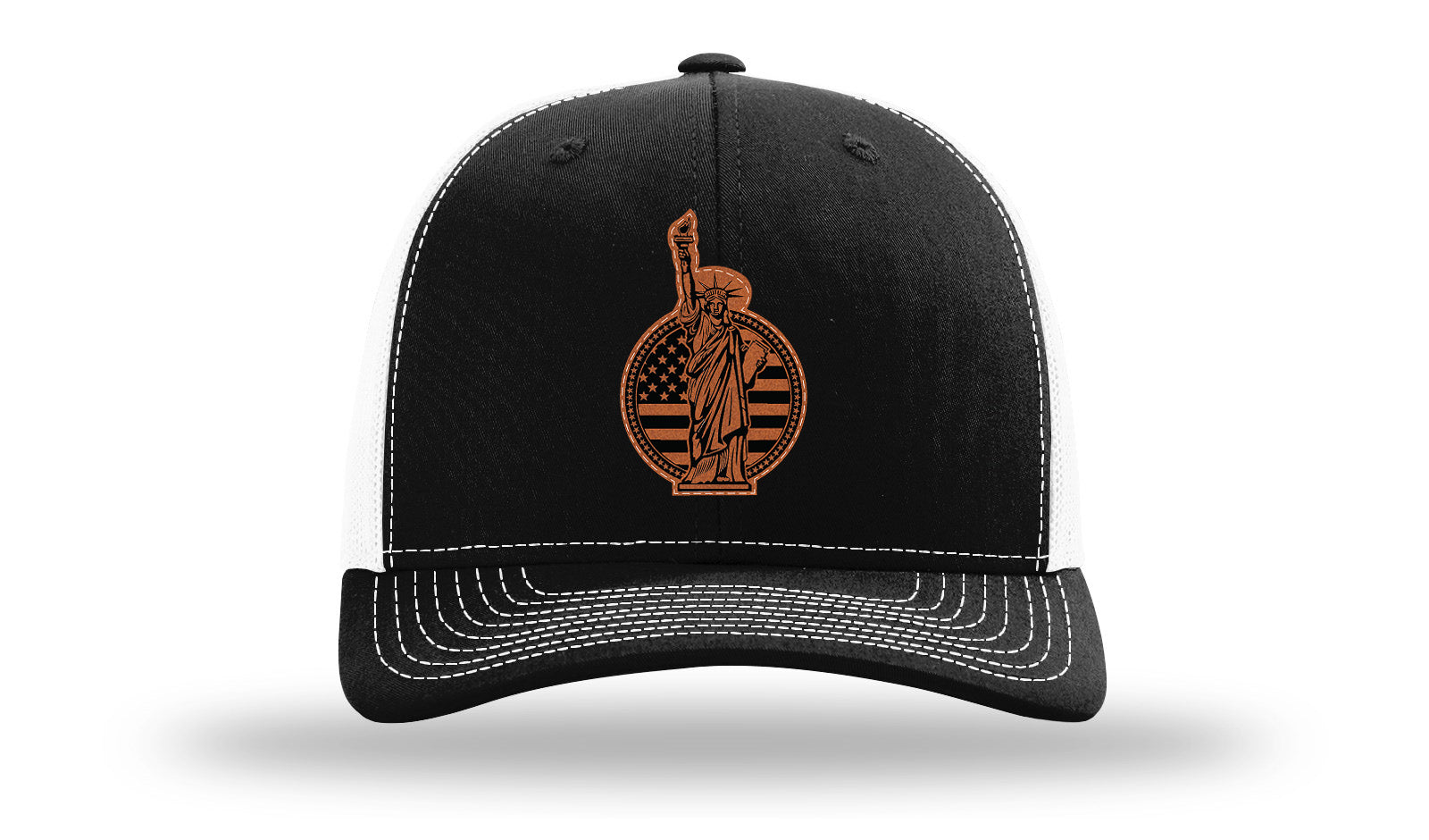 Liberty Leather Patch Richardson 112 Hat-Black / White