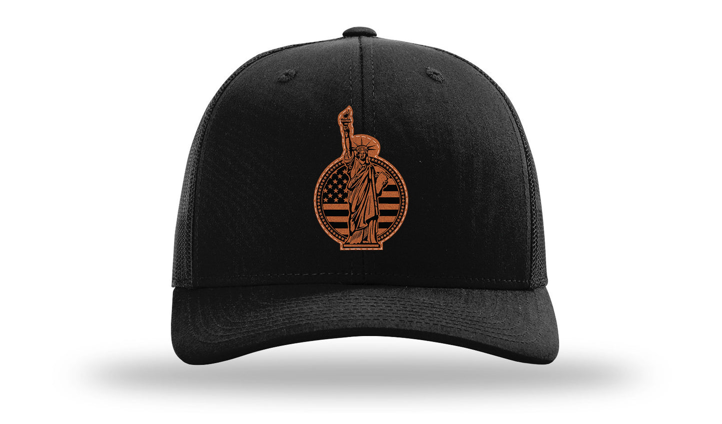 Liberty Leather Patch Richardson 112 Hat-Black